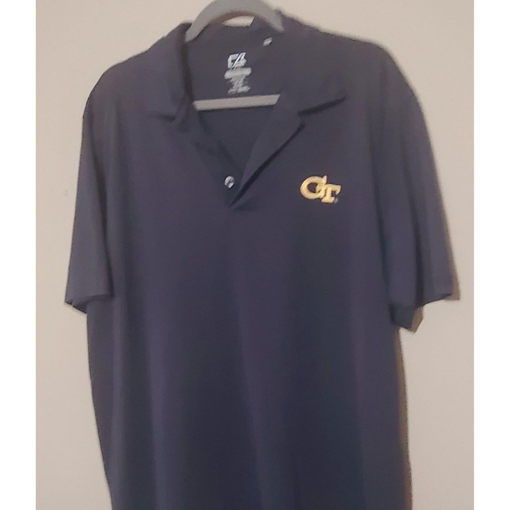Georgia Tech Yellow Jackets Cutter & Buck Big & Tall DryTec Northgate Polo - Nav